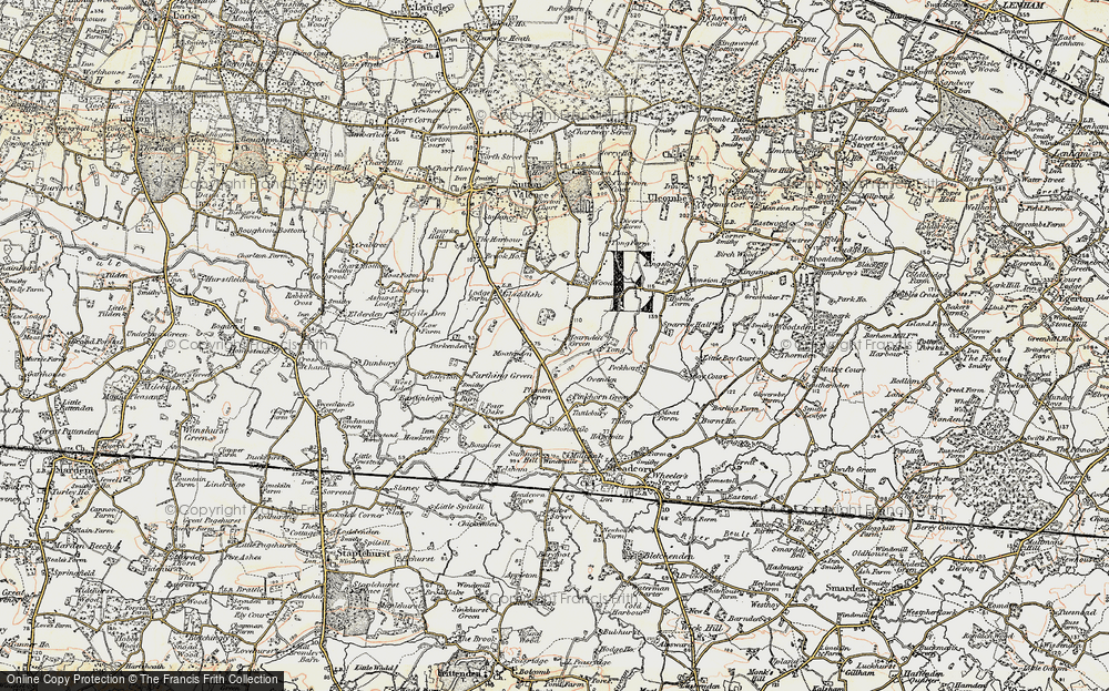 Old Map of Hearnden Green, 1897-1898 in 1897-1898