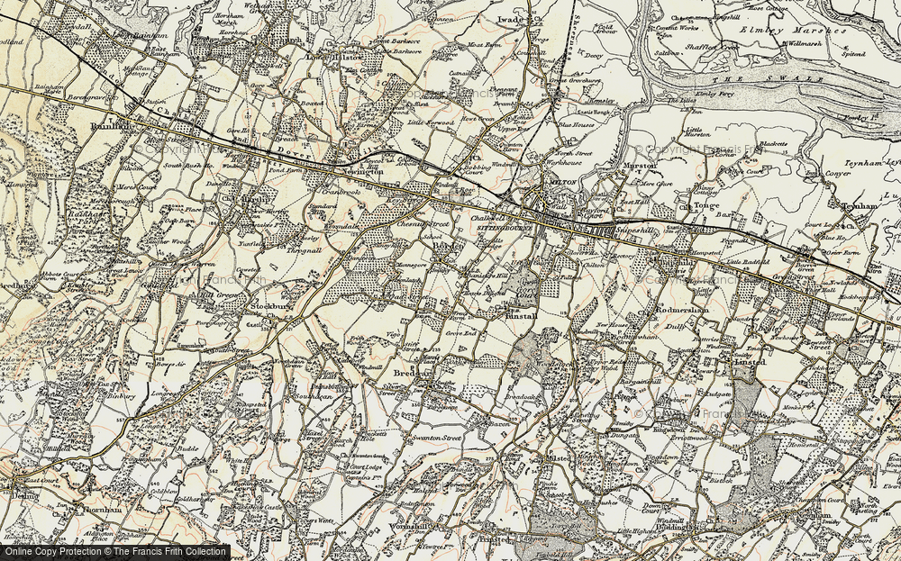 Old Map of Hearts Delight, 1897-1898 in 1897-1898