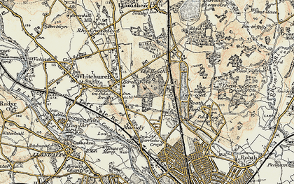 Old map of Heath in 1899-1900