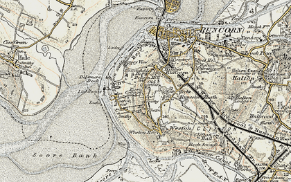 Old map of Heath in 1902-1903