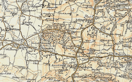 Old map of Heath Common in 1898