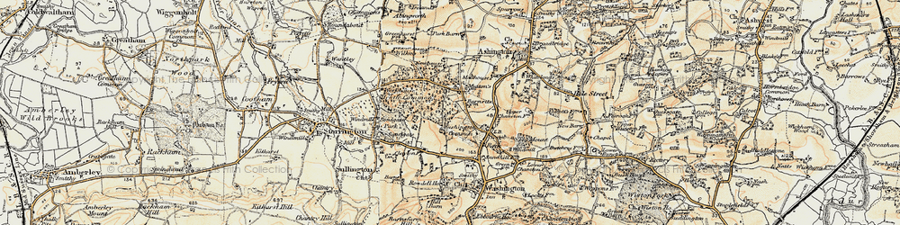 Old map of Heath Common in 1898