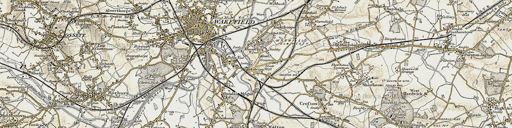 Old map of Heath Common in 1903