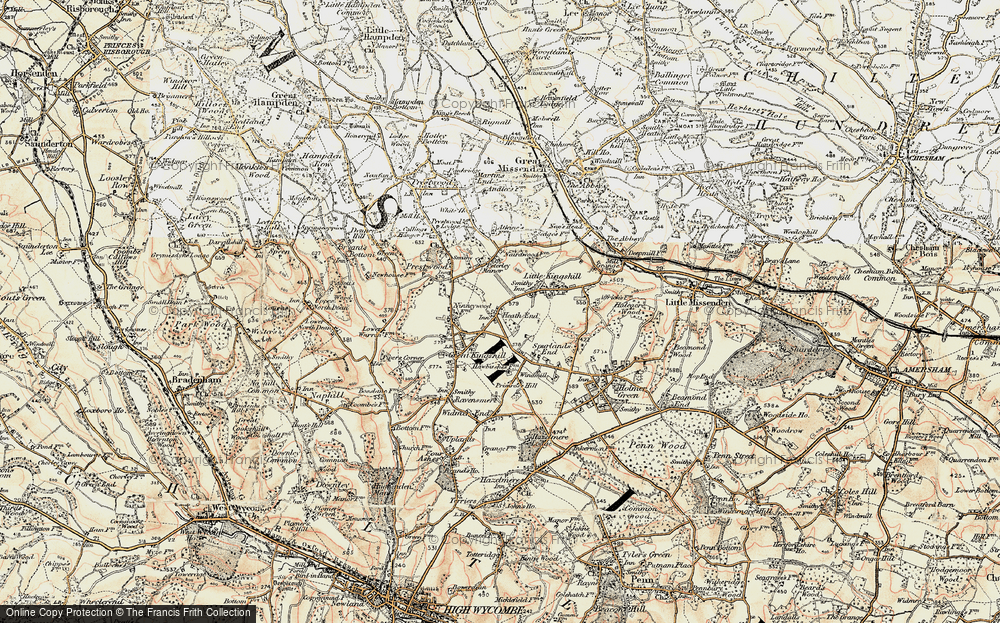 Old Map of Heath End, 1897-1898 in 1897-1898