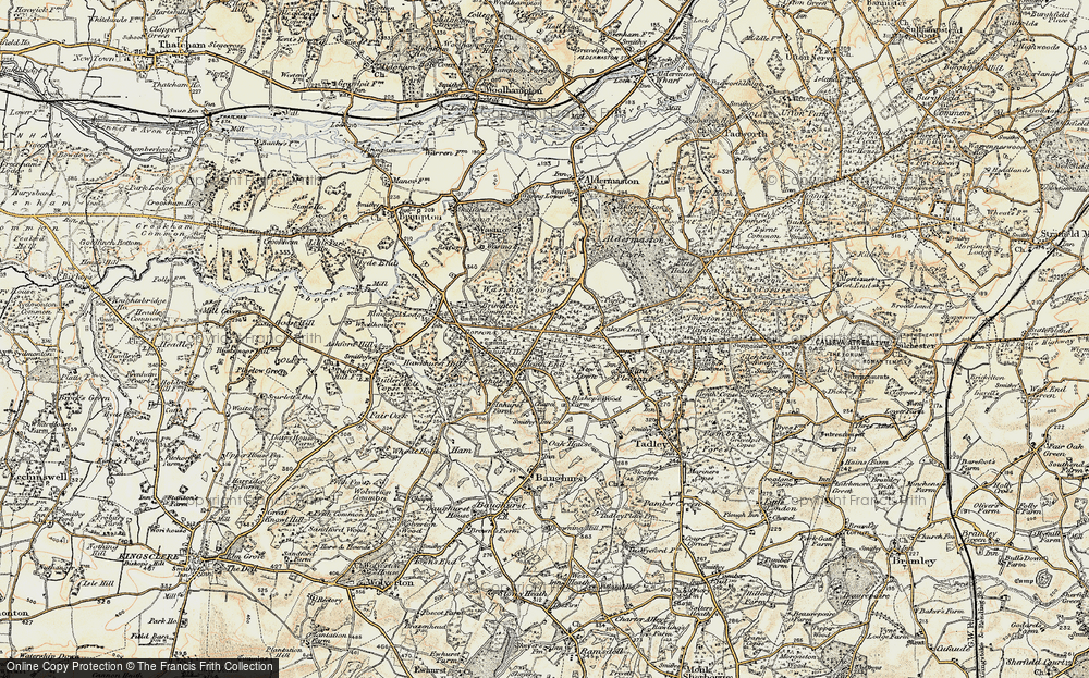 Old Map of Heath End, 1897-1900 in 1897-1900