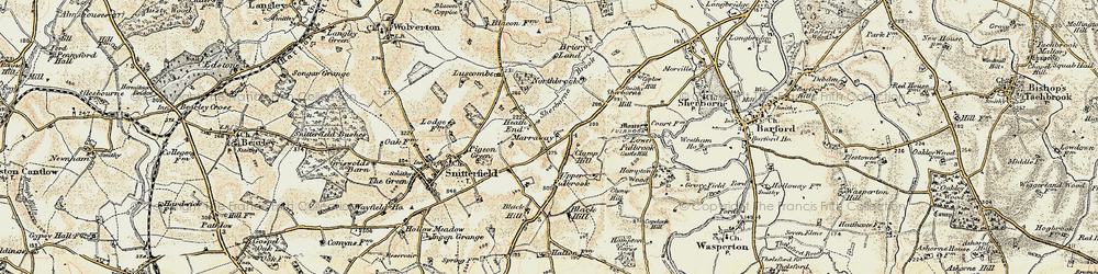 Old map of Black Hill in 1899-1902