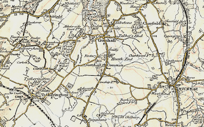 Old map of Heath End in 1899