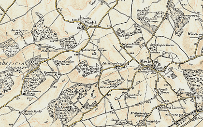 Old map of Heath Green in 1897-1900