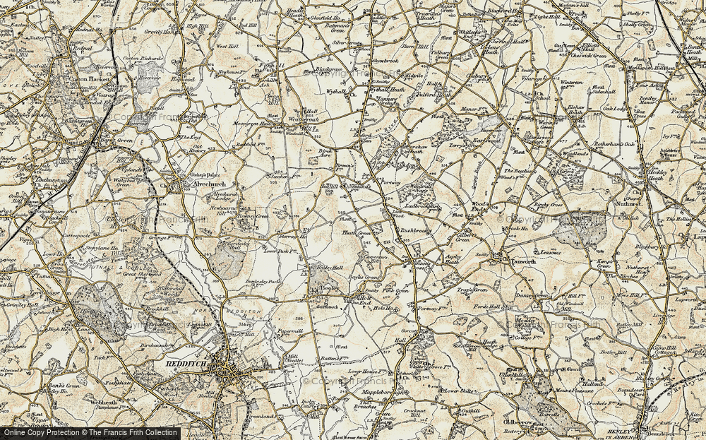 Old Map of Heath Green, 1901-1902 in 1901-1902