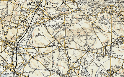 Old map of Heath Hayes in 1902