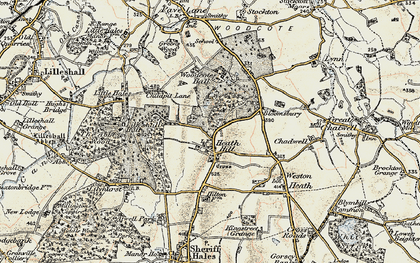 Old map of Heath Hill in 1902