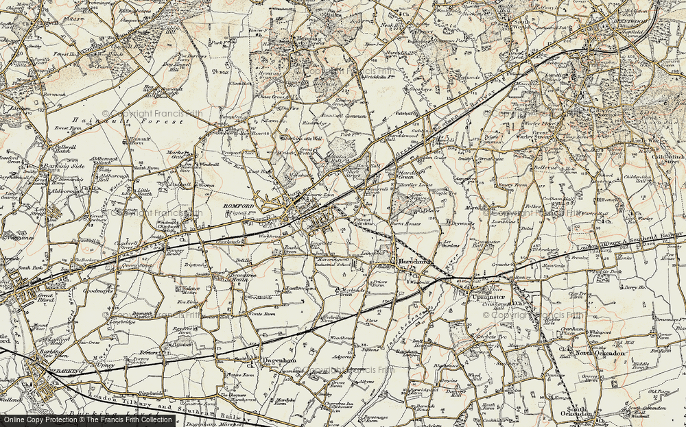 Old Map of Heath Park, 1898 in 1898