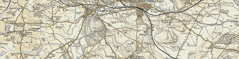 Old map of Asps, The in 1899-1902