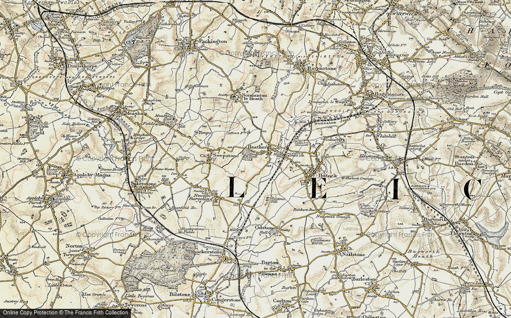 Old Map of Heather, 1902-1903 in 1902-1903