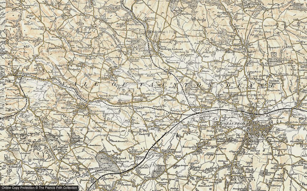 Old Map of Heathfield, 1898-1900 in 1898-1900