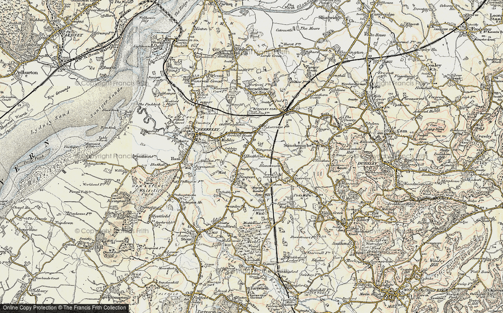 Old Map of Historic Map covering Blanchworth in 1899-1900