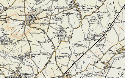 Old map of Heathfield Village in 1898-1899