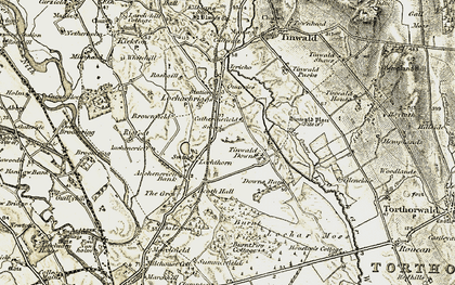 Old map of Heathhall in 1901-1905