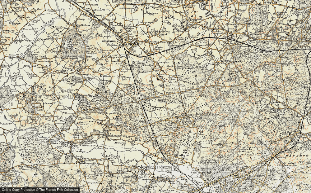 Old Map of Historic Map covering Heath Lake in 1897-1909