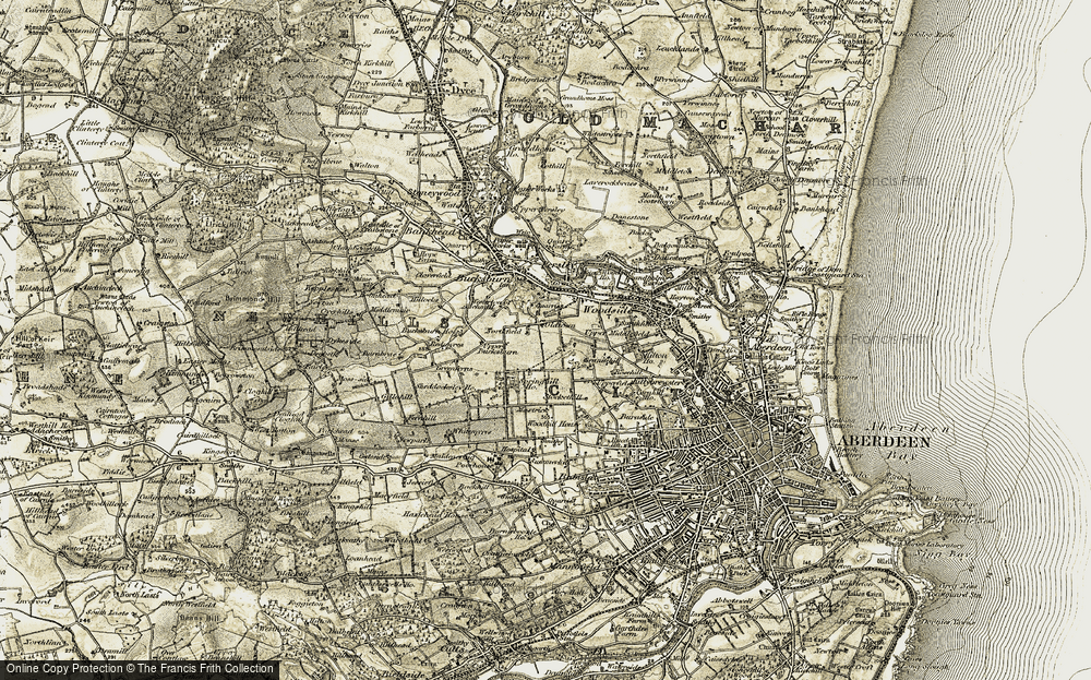 Old Map of Heathryfold, 1909 in 1909