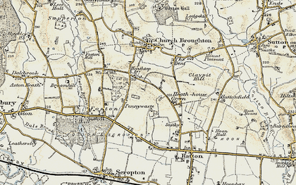 Old map of Birchills in 1902