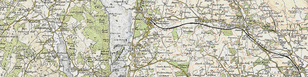 Old map of Heathwaite in 1903-1904