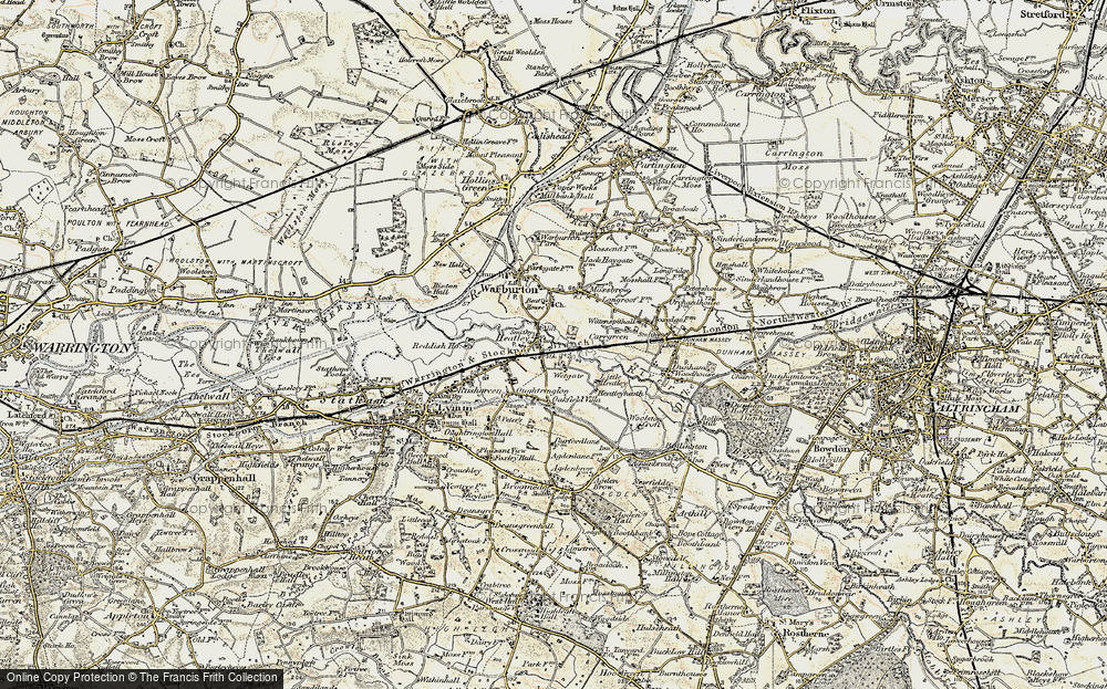 Old Map of Heatley, 1903 in 1903