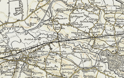 Old map of Heatley in 1903