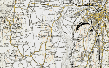 Old map of Heaton in 1903-1904