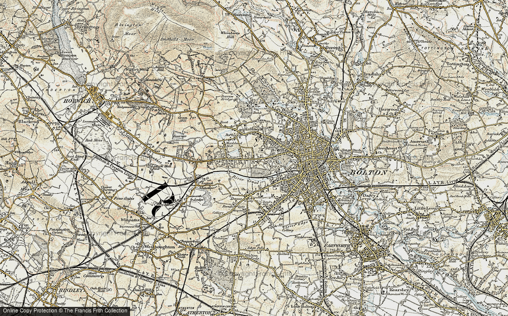 Old Map of Heaton, 1903 in 1903