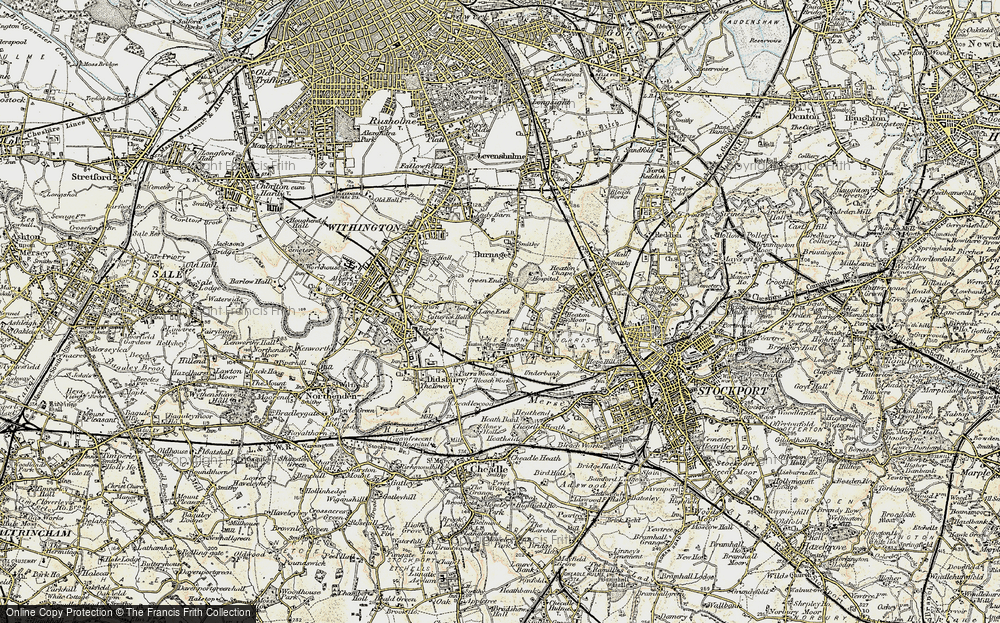 Old Maps of Heaton Mersey, Greater Manchester