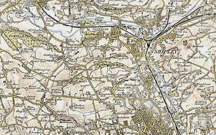 Old map of Heaton Royds in 1903-1904