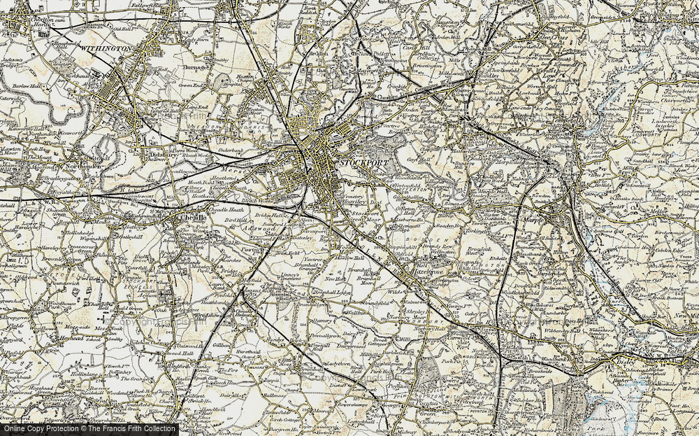 Old Map of Heaviley, 1903 in 1903