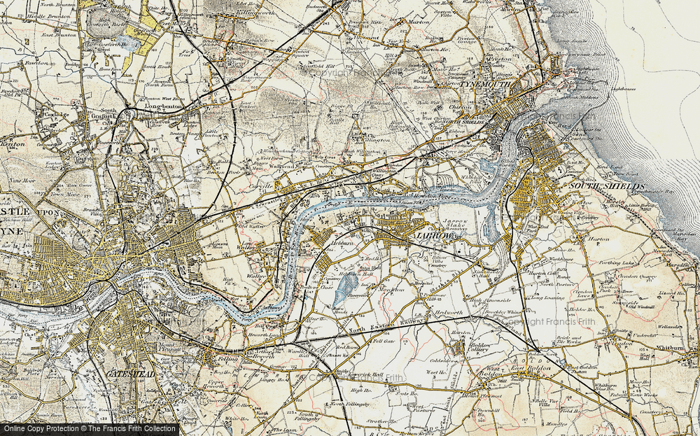 Old Map of Hebburn Colliery, 1901-1904 in 1901-1904