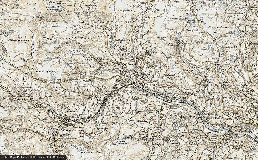 Old Map of Hebden Bridge, 1903 in 1903