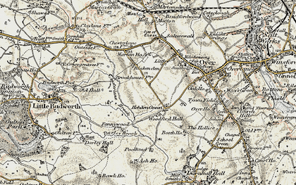 Old map of Hebden Green in 1902-1903