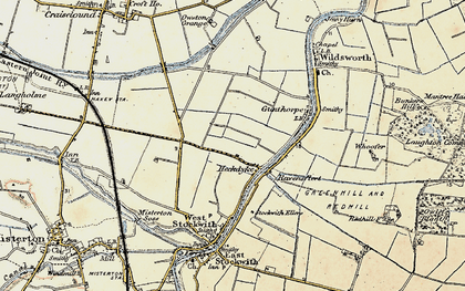 Old map of Heckdyke in 1903