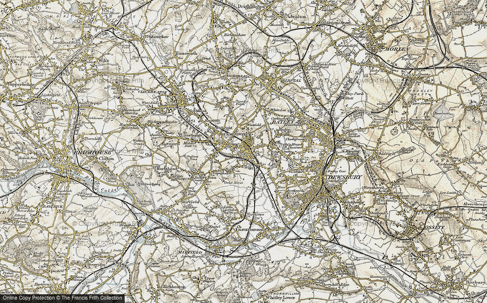 Old Map of Heckmondwike, 1903 in 1903