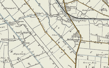 Old map of Hedgehog Bridge in 1902-1903