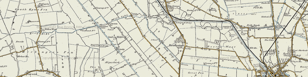 Old map of Hedgehog Bridge in 1902-1903