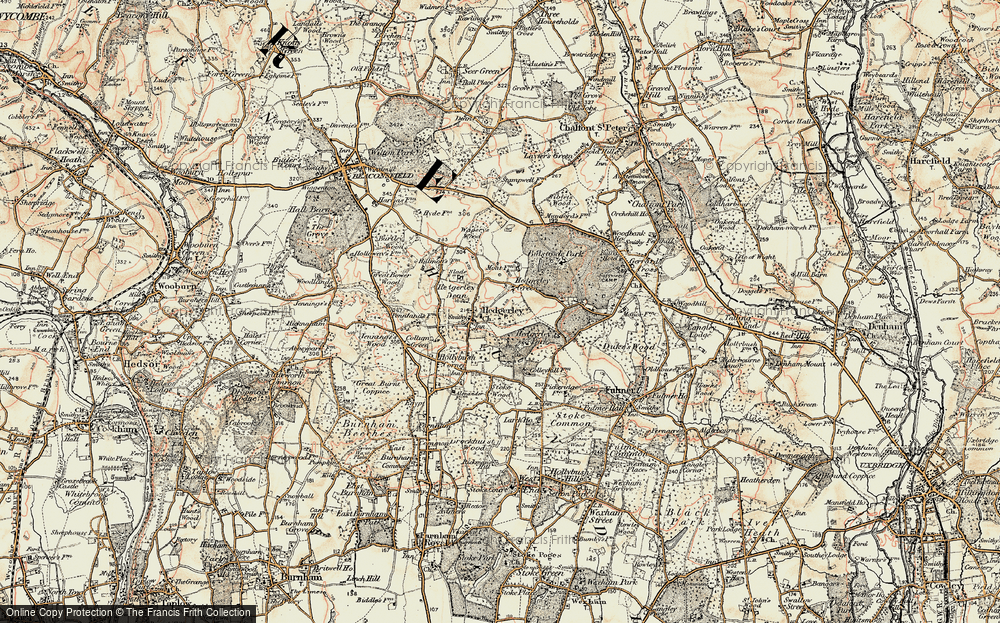 Old Map of Hedgerley Green, 1897-1898 in 1897-1898