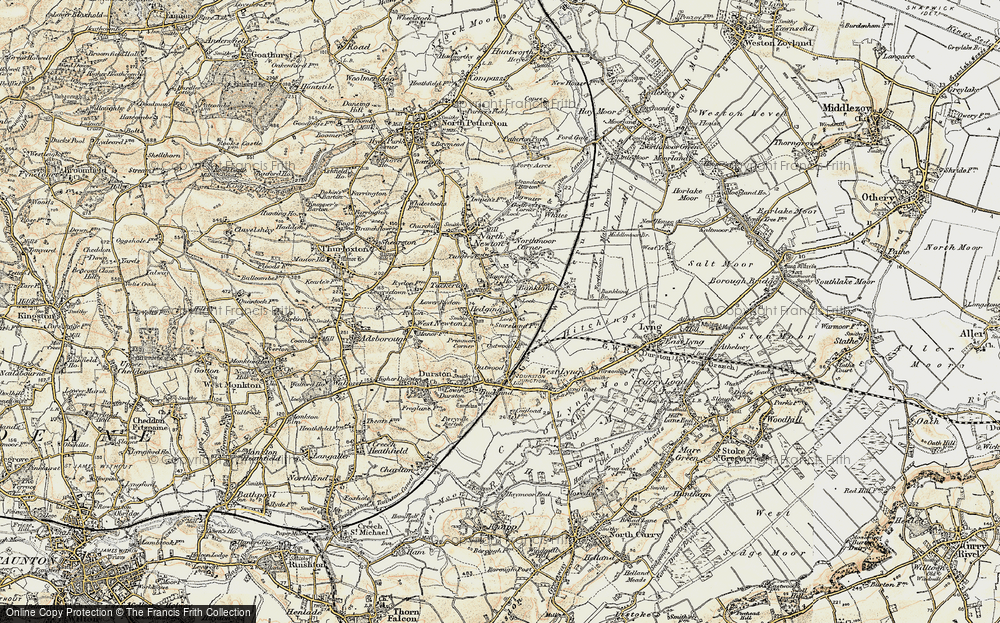 Old Map of Hedging, 1898-1900 in 1898-1900