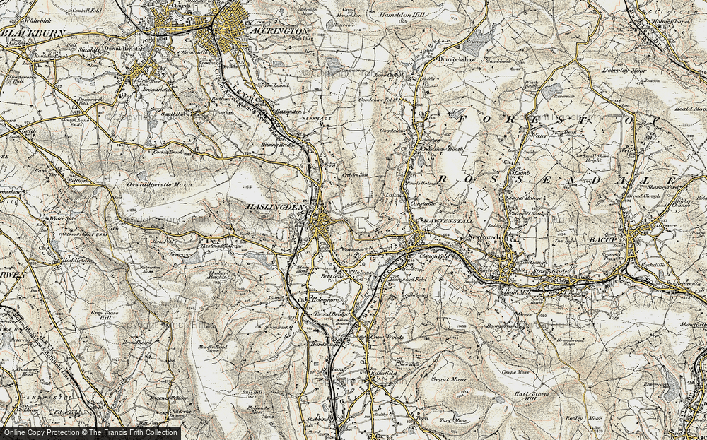 Old Map of Height End, 1903 in 1903