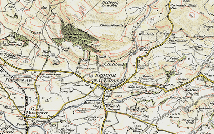 Old map of Helbeck in 1903-1904