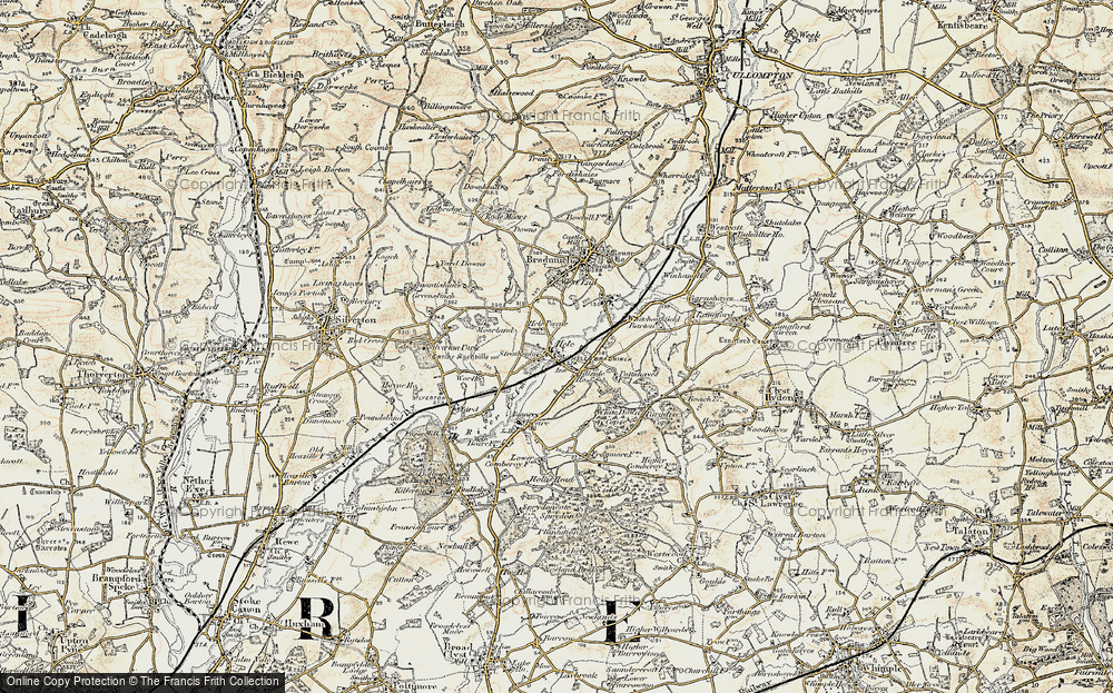 Old Map of Hele, 1898-1900 in 1898-1900