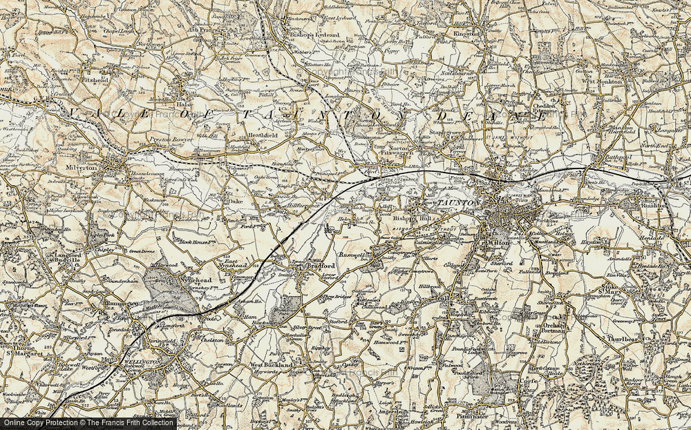 Old Map of Hele, 1898-1900 in 1898-1900