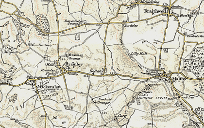Old map of Hellaby in 1903
