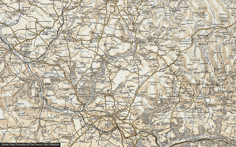 Old Map of Historic Map covering Lemar in 1900