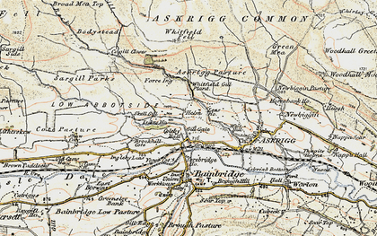 Old map of Helm in 1903-1904