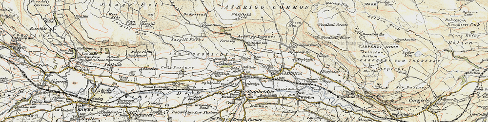 Old map of Helm in 1903-1904